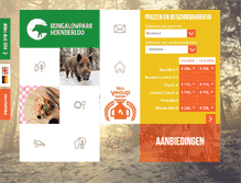 Tablet Screenshot of bungalowpark-hoenderloo.nl